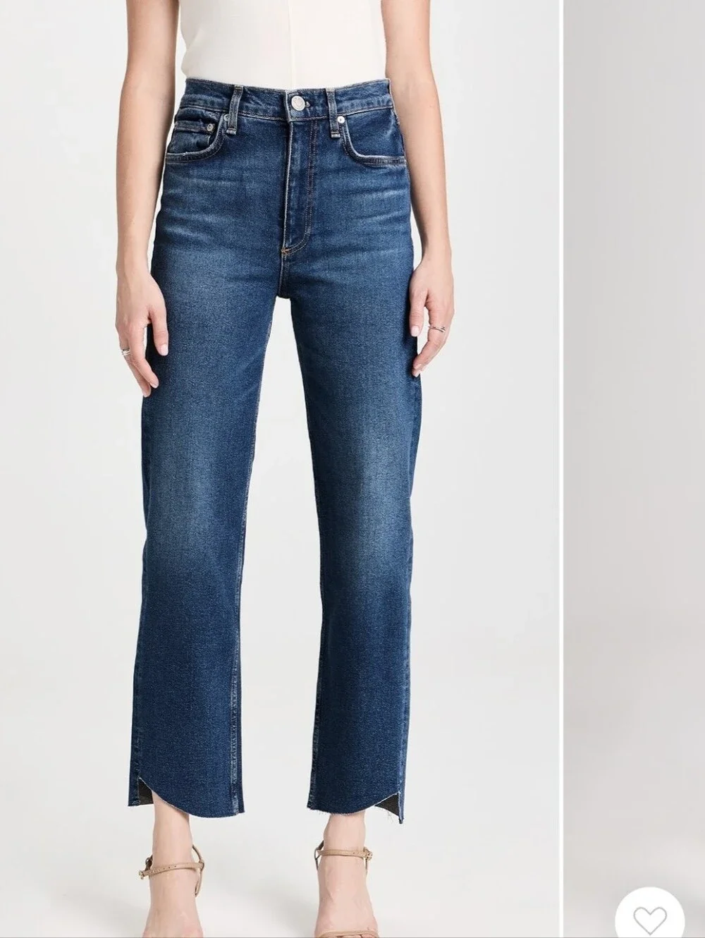 Rag & Bone Harlow Straight Leg Jeans Size 26 | High Rise Stretch Denim